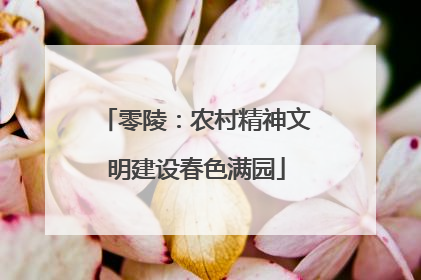零陵：农村精神文明建设春色满园