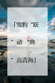 雪豹“跃”动 “典”亮青海