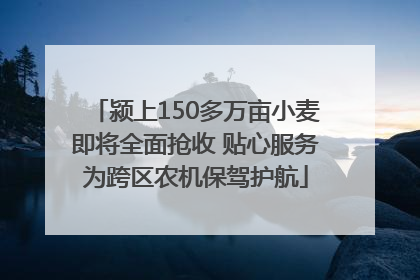 颍上150多万亩小麦即将全面抢收 贴心服务为跨区农机保驾护航