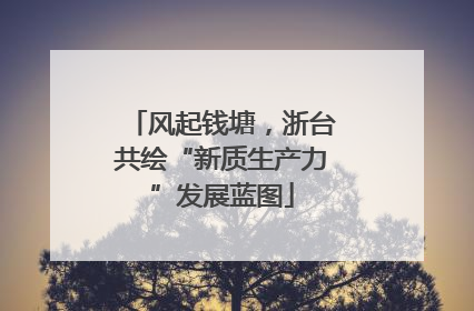 风起钱塘，浙台共绘“新质生产力”发展蓝图