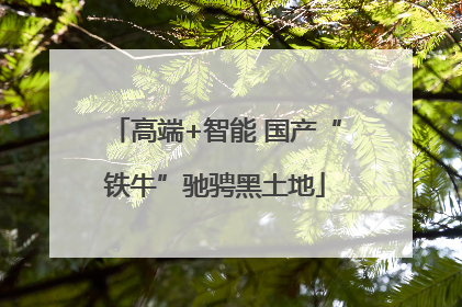 高端+智能 国产“铁牛”驰骋黑土地