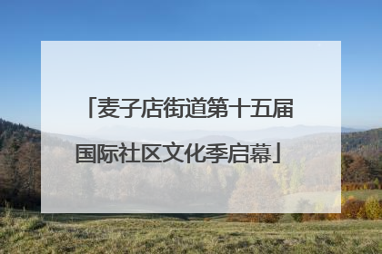 麦子店街道第十五届国际社区文化季启幕