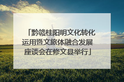 黔赣桂阳明文化转化运用暨文旅体融合发展座谈会在修文县举行