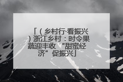 （乡村行·看振兴）浙江乡村：时令果蔬迎丰收 “甜蜜经济”促振兴