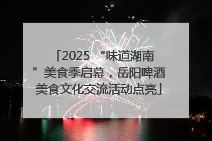 2025 “味道湖南”美食季启幕，岳阳啤酒美食文化交流活动点亮