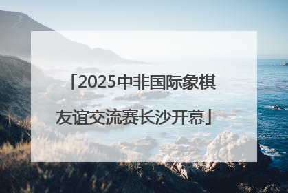 2025中非国际象棋友谊交流赛长沙开幕