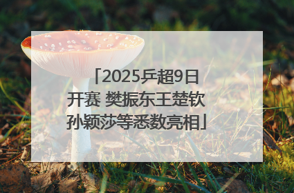 2025乒超9日开赛 樊振东王楚钦孙颖莎等悉数亮相