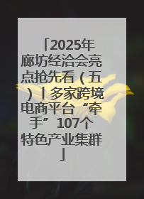 2025年廊坊经洽会亮点抢先看（五）丨多家跨境电商平台“牵手”107个特色产业集群