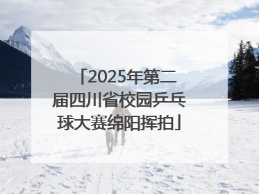 2025年第二届四川省校园乒乓球大赛绵阳挥拍