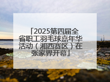 2025第四届全省职工羽毛球嘉年华活动（湘西赛区）在张家界开幕