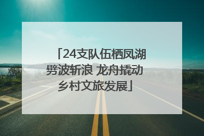24支队伍栖凤湖劈波斩浪 龙舟撬动乡村文旅发展