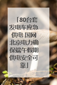 80台套发电车应急供电 国网北京电力确保端午假期供电安全可靠