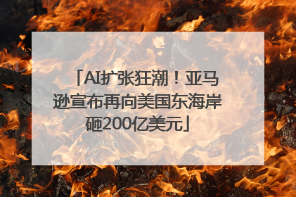 AI扩张狂潮！亚马逊宣布再向美国东海岸砸200亿美元
