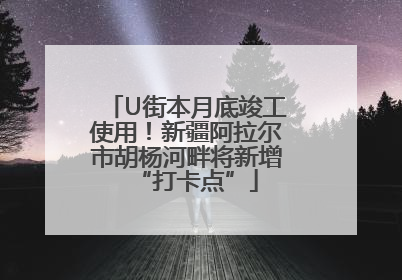 U街本月底竣工使用！新疆阿拉尔市胡杨河畔将新增“打卡点”